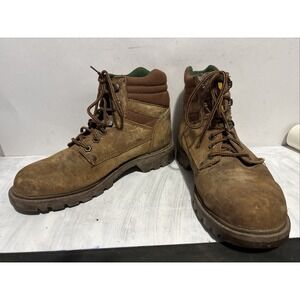 Men's Caterpillar  Waterproof Composite Toe Work Boot Size 9.5 Worn